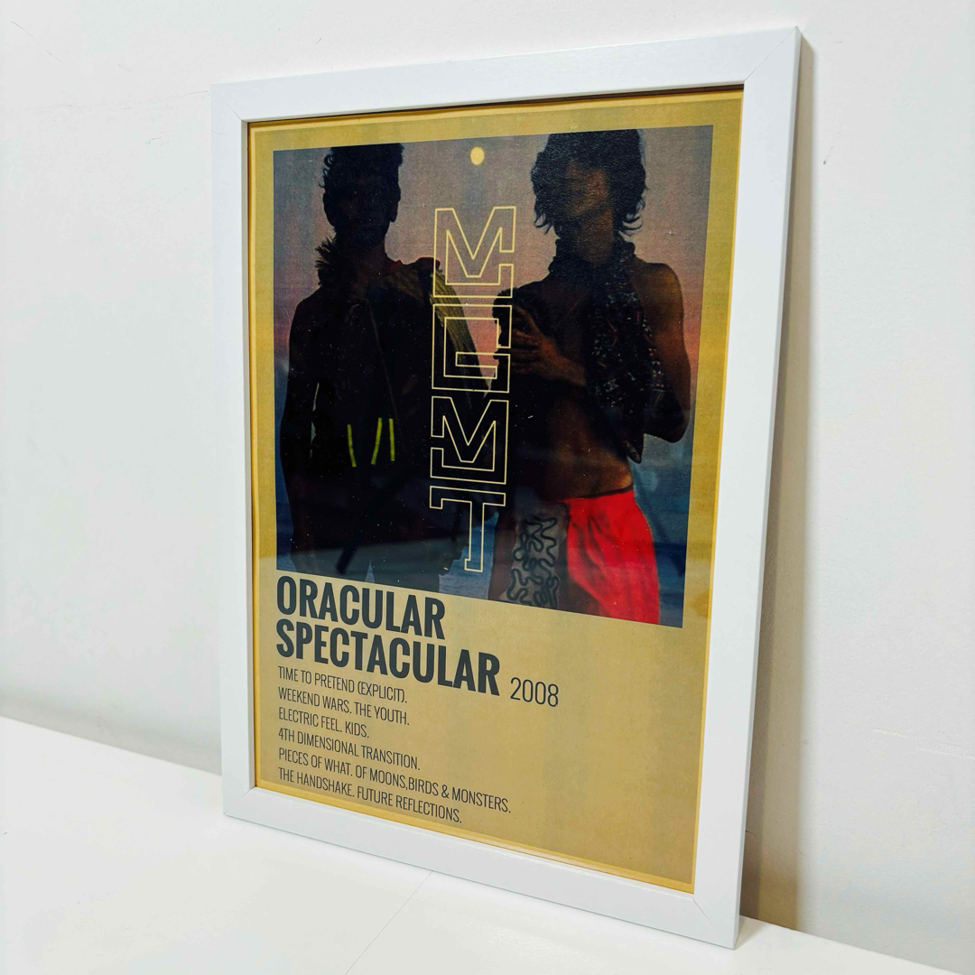 【白額付きポスター】mgmt oracular spectacular（新品） エンタメ/ホビーのアート用品(ポスターフレーム)の商品写真