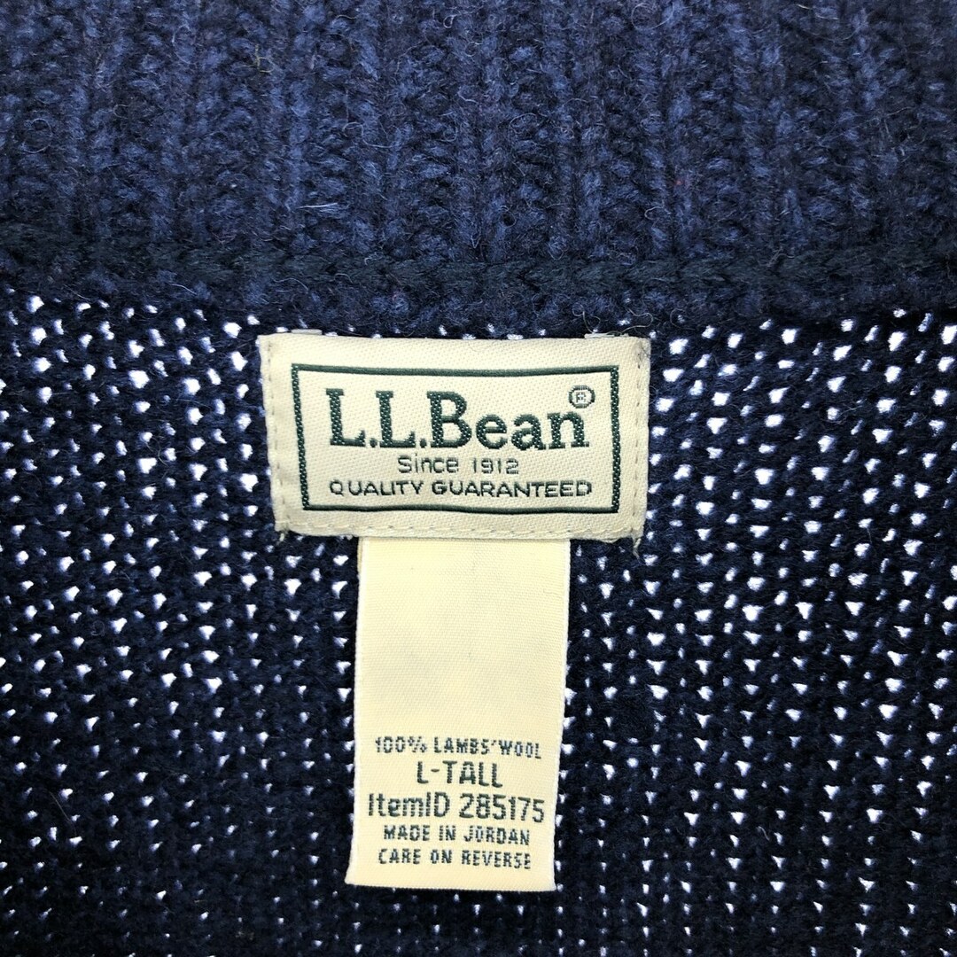 L.L.Bean(エルエルビーン)の古着 エルエルビーン L.L.Bean ヘンリーネック ウールニットセーター メンズL /eaa409278 メンズのトップス(ニット/セーター)の商品写真