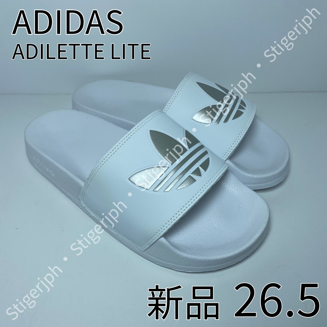 Originals（adidas）(オリジナルス)のアディダスオリジナルス　アディレッタライト　ホワイト　シルバー　26.5CM レディースの靴/シューズ(サンダル)の商品写真