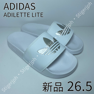 オリジナルス(Originals（adidas）)のアディダスオリジナルス　アディレッタライト　ホワイト　シルバー　26.5CM(サンダル)