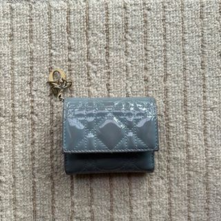 dior ロータスウォレット　ブルーグレー　財布　折り財布