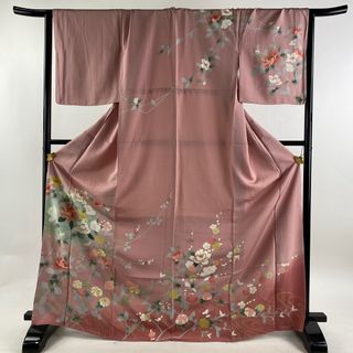 訪問着 身丈170cm 裄丈66cm 正絹 秀品 【中古】(着物)