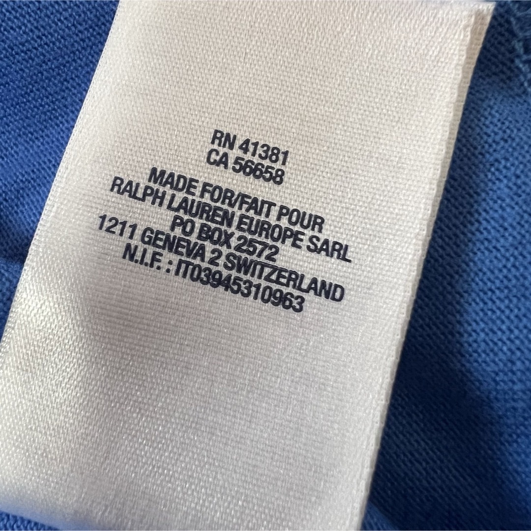 POLO RALPH LAUREN(ポロラルフローレン)の【美品】ポロラルフローレン  ロンT ブルー　水色　キッズXL メンズM メンズのトップス(Tシャツ/カットソー(七分/長袖))の商品写真