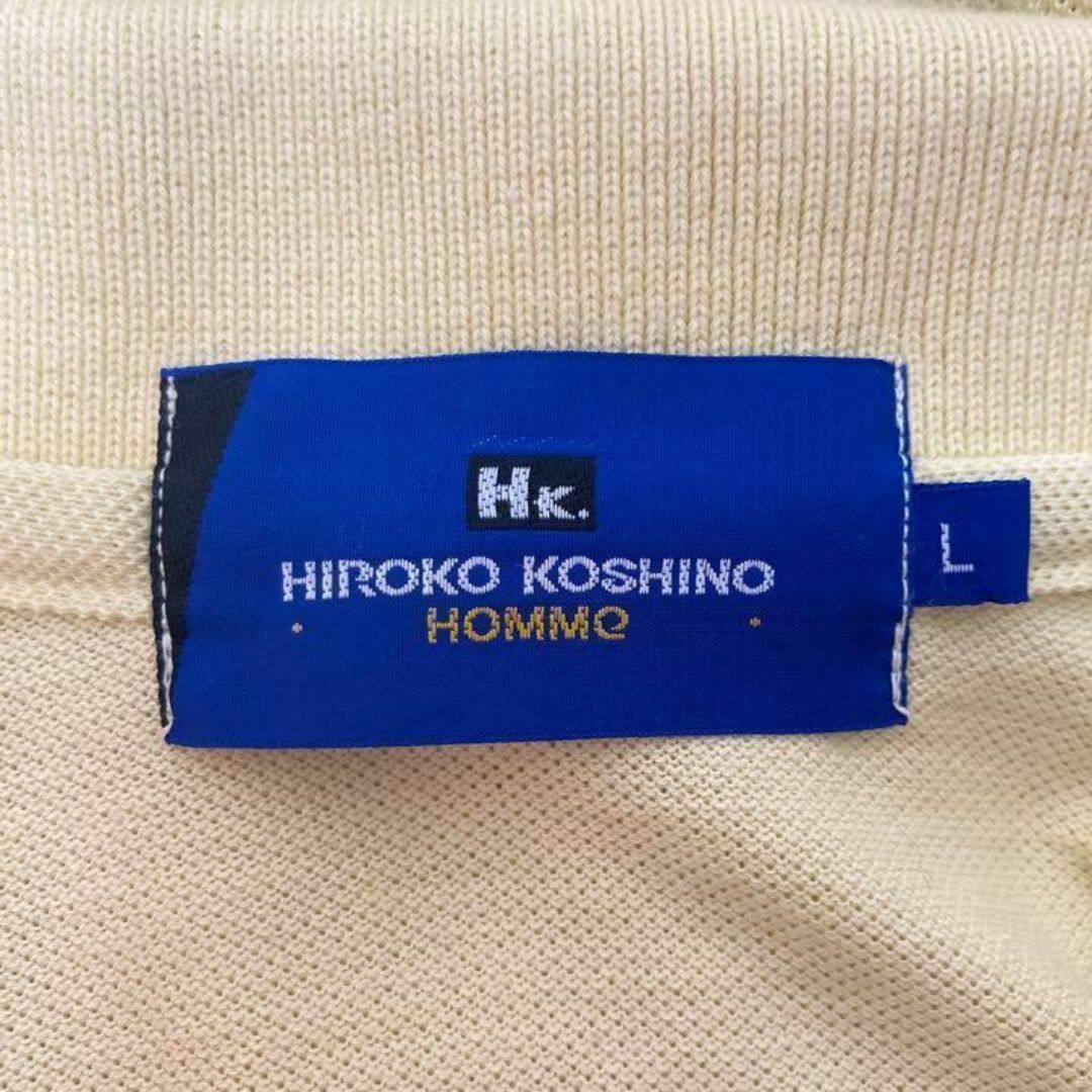 HIROKO KOSHINO(ヒロココシノ)の美品✨　HIROKO KOSHINO ヒロココシノ　ポロシャツ　メンズ メンズのトップス(ポロシャツ)の商品写真