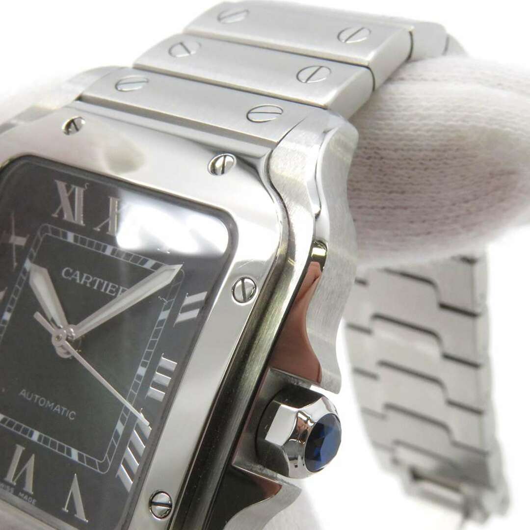 Cartier(カルティエ)のカルティエ サントス ドゥ カルティエ WSSA0061 Cartier 腕時計 スモーキーグリーン文字盤 メンズの時計(腕時計(アナログ))の商品写真