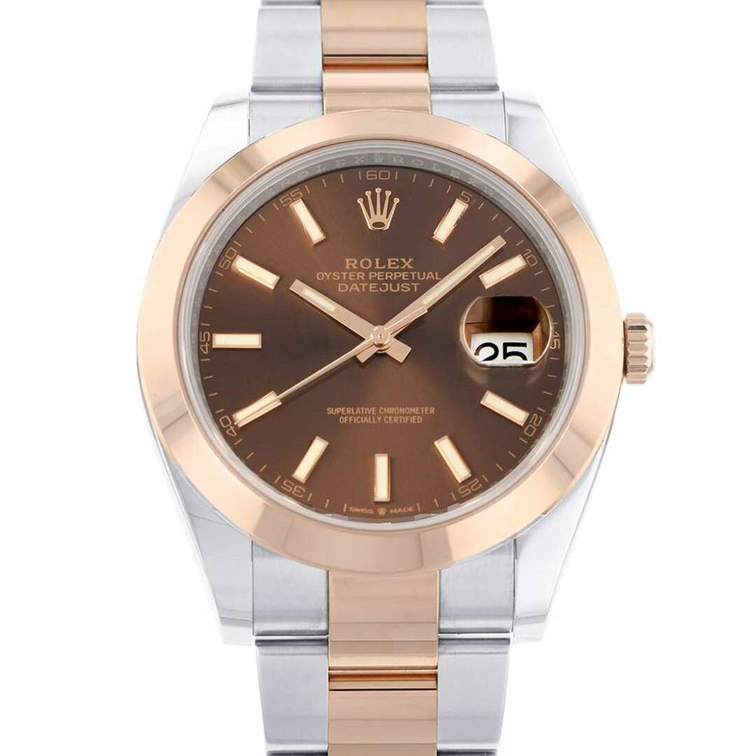 ROLEX(ロレックス)のロレックス デイトジャスト 126301 ROLEX 腕時計 チョコレート文字盤 メンズの時計(腕時計(アナログ))の商品写真