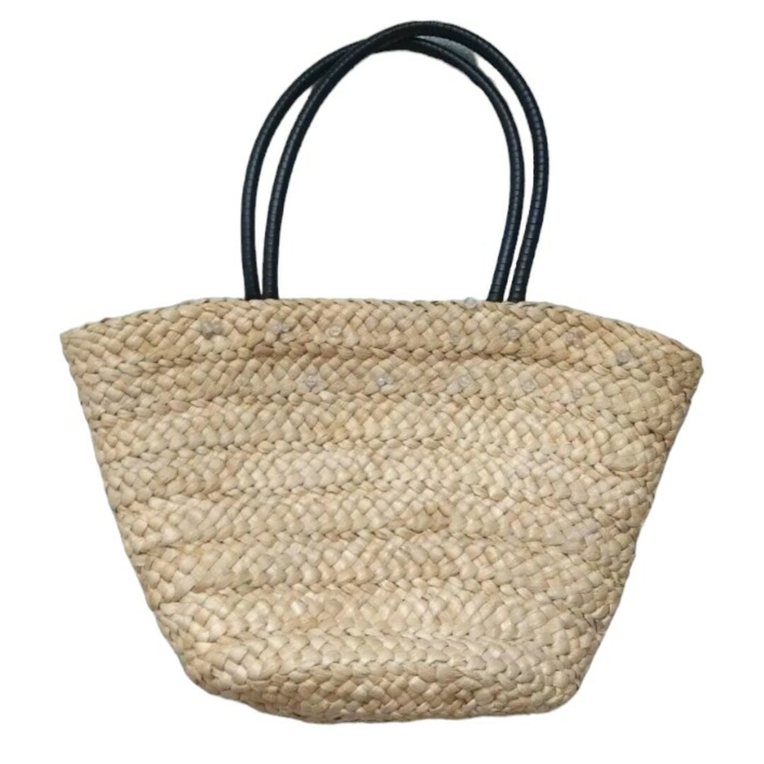 かご バッグ ハンドバッグ コサージュ フラワー 夏 海 水着 バーベキュー レディースのバッグ(ハンドバッグ)の商品写真