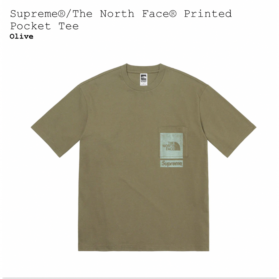 Supreme(シュプリーム)のSupreme  The North Face Printed Pocket メンズのトップス(Tシャツ/カットソー(半袖/袖なし))の商品写真