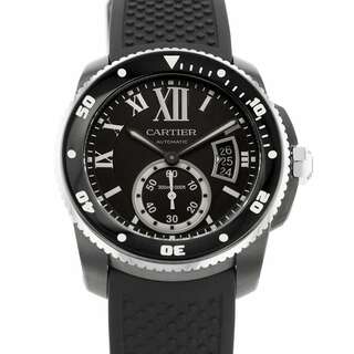 カルティエ(Cartier)のカルティエ カリブル ドゥ カルティエ ダイバー WSCA0006 Cartier 腕時計 黒文字盤(腕時計(アナログ))