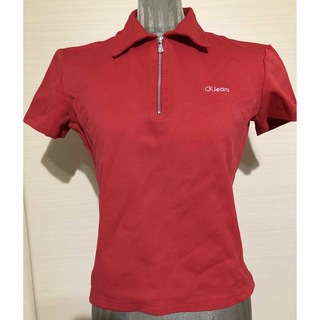 シーケーカルバンクライン(ck Calvin Klein)のカルバンクラインジーンズ　半袖　赤(ポロシャツ)