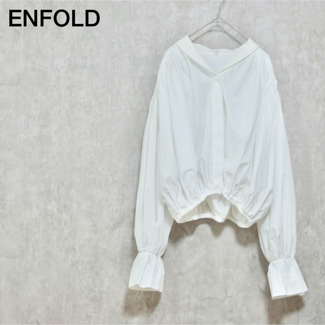 ENFOLD(エンフォルド)のENFOLD ギャザープリーツ ボリュームブラウス レディースのトップス(シャツ/ブラウス(長袖/七分))の商品写真