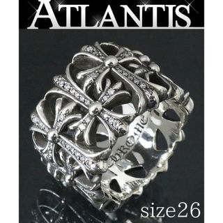 クロムハーツ(Chrome Hearts)のCHROME HEARTS 銀座店 クロムハーツ セメタリークロス リング パヴェダイヤ 指輪 シルバー SV925 約26号 94846(リング(指輪))