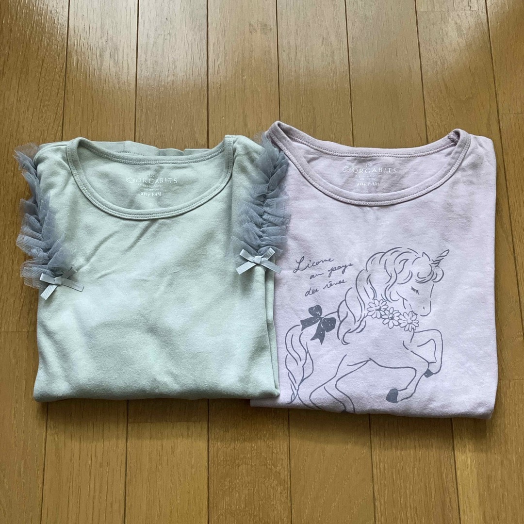 anyFAM(エニィファム)のany FAM １５０　長袖カットソー２枚セット キッズ/ベビー/マタニティのキッズ服女の子用(90cm~)(Tシャツ/カットソー)の商品写真