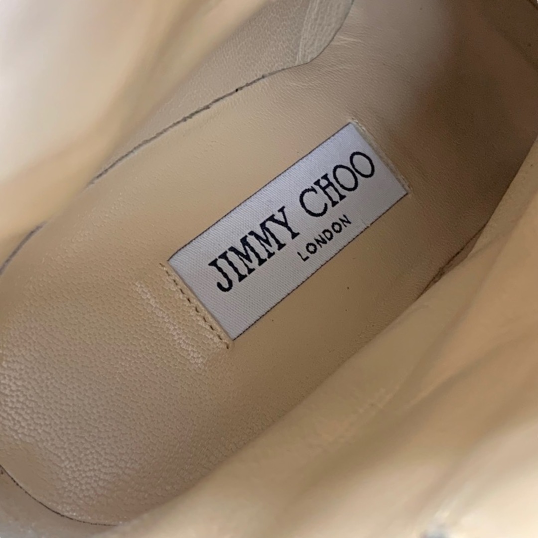 JIMMY CHOO(ジミーチュウ)のジミーチュウ JIMMY CHOO ブーツ ショートブーツ 靴 シューズ レザー ブラック シワ加工 ベルト レディースの靴/シューズ(ブーツ)の商品写真