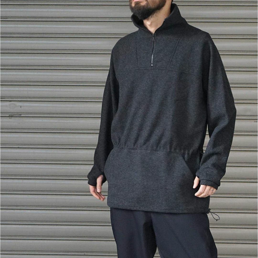 COMOLI(コモリ)のCOMOLI Wool jersey Pullover メンズのトップス(スウェット)の商品写真