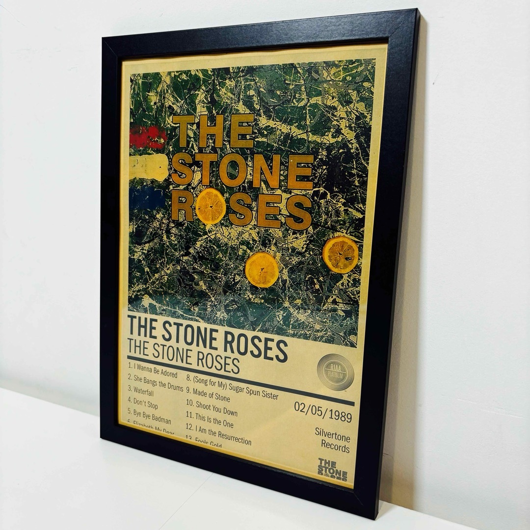 【黒額付きポスター】The Stone Roses ザ・ストーン・ローゼズ（新品 エンタメ/ホビーのアート用品(ポスターフレーム)の商品写真