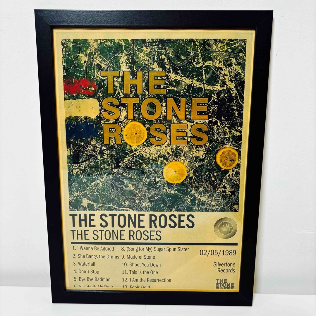 【黒額付きポスター】The Stone Roses ザ・ストーン・ローゼズ（新品 エンタメ/ホビーのアート用品(ポスターフレーム)の商品写真