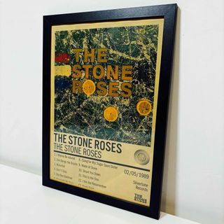 【黒額付きポスター】The Stone Roses ザ・ストーン・ローゼズ（新品(ポスターフレーム)