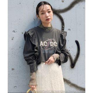 フリークスストア(FREAK'S STORE)のACDC フリルロンＴ/エーシーディーシーフリルロンＴ(Tシャツ(長袖/七分))