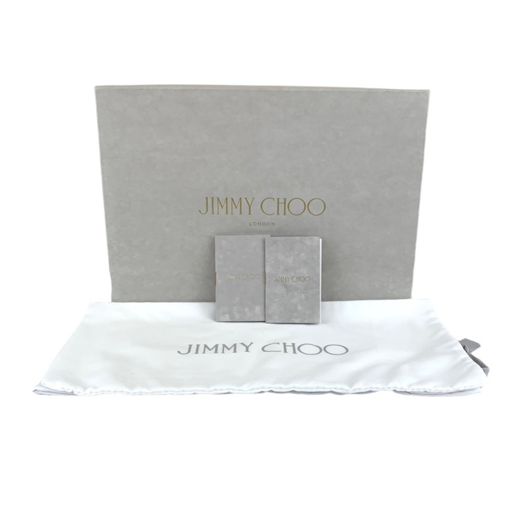 JIMMY CHOO(ジミーチュウ)のジミーチュウ JIMMY CHOO サンダル 靴 シューズ スエード ピンク 未使用 ビジュー アンクルストラップ パーティーシューズ レディースの靴/シューズ(サンダル)の商品写真