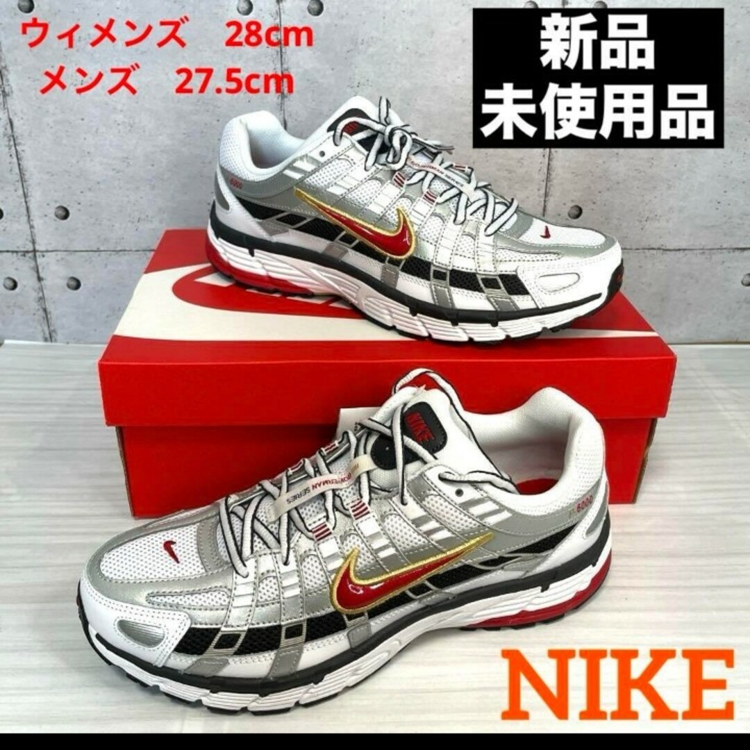 NIKE(ナイキ)のNike W P-6000  ランニング　レッド　ユニセックス　メンズ27.5 メンズの靴/シューズ(スニーカー)の商品写真