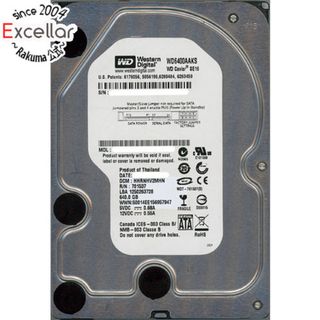 ウェスタンデジタル(Western Digital)のWestern Digital製HDD　WD6400AAKS　640GB SATA300 7200　5000～6000時間以内(PC周辺機器)