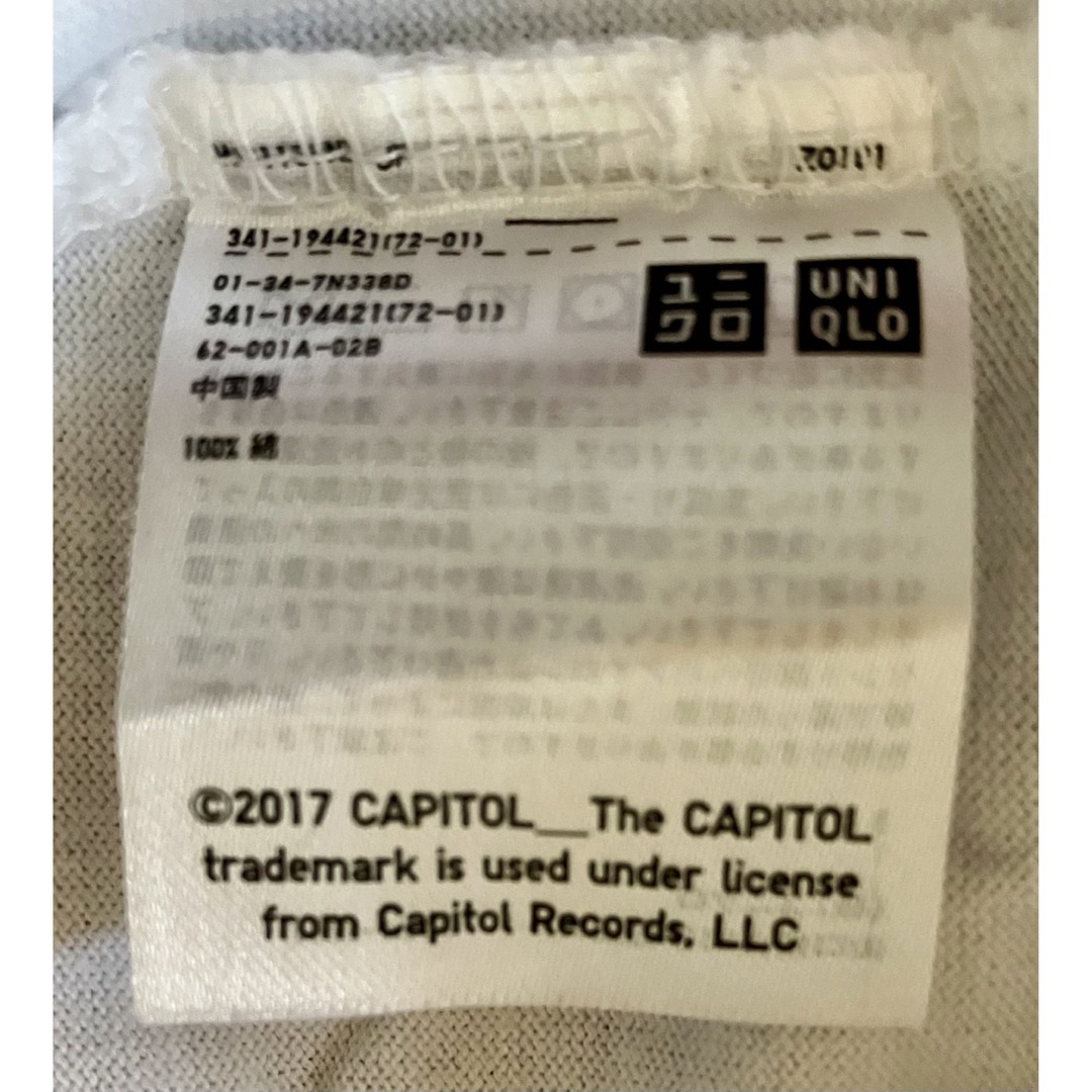 UNIQLO(ユニクロ)のユニクロ　UT　キャピトル（レコードレーベル）コラボ　M　白 メンズのトップス(Tシャツ/カットソー(半袖/袖なし))の商品写真