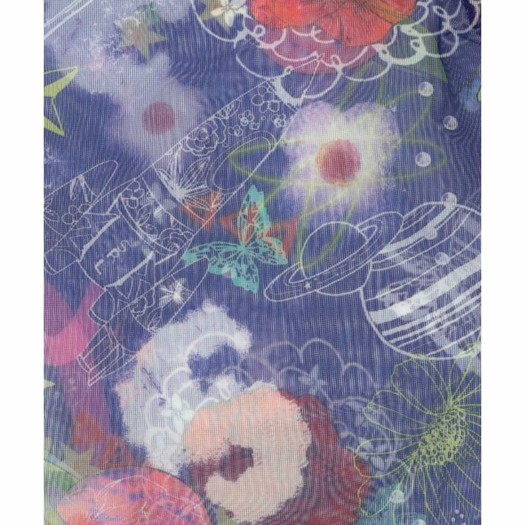 ScoLar(スカラー)のスカラー 142637 花柄×宇宙柄 メッシュシアーブルゾン レディースのジャケット/アウター(ブルゾン)の商品写真