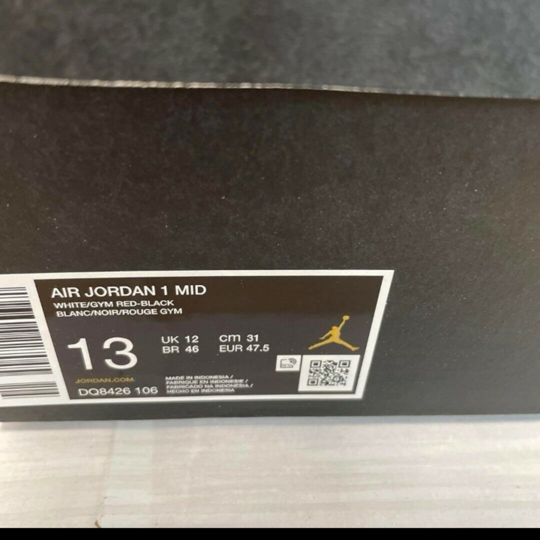 NIKE(ナイキ)の訳あり お買い得　エアジョーダン1 MID ツマ黒　31 AIR JORDAN メンズの靴/シューズ(スニーカー)の商品写真