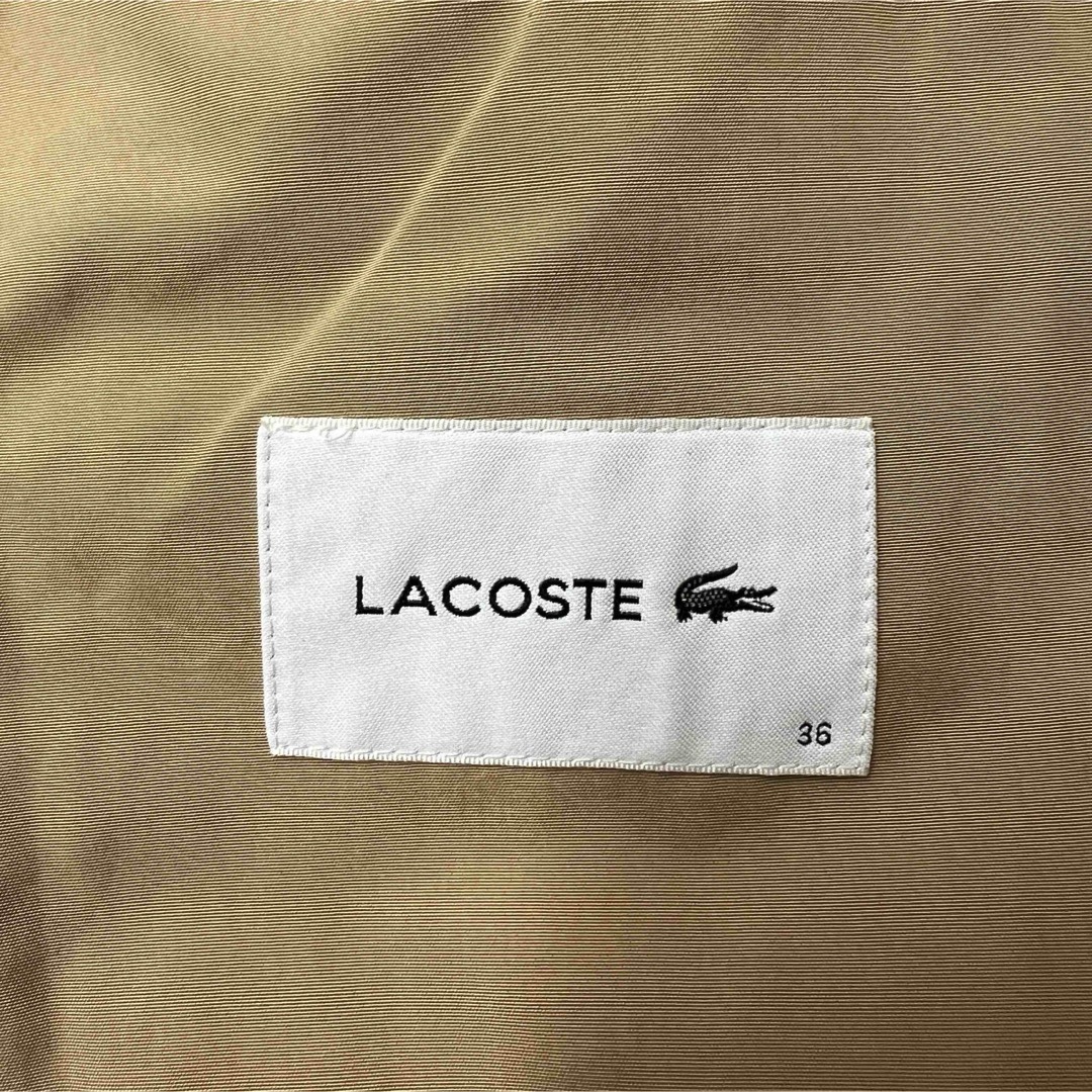 LACOSTE(ラコステ)のLACOSTE ラコステ　スプリングコート　ロングコート　トップス レディースのジャケット/アウター(スプリングコート)の商品写真