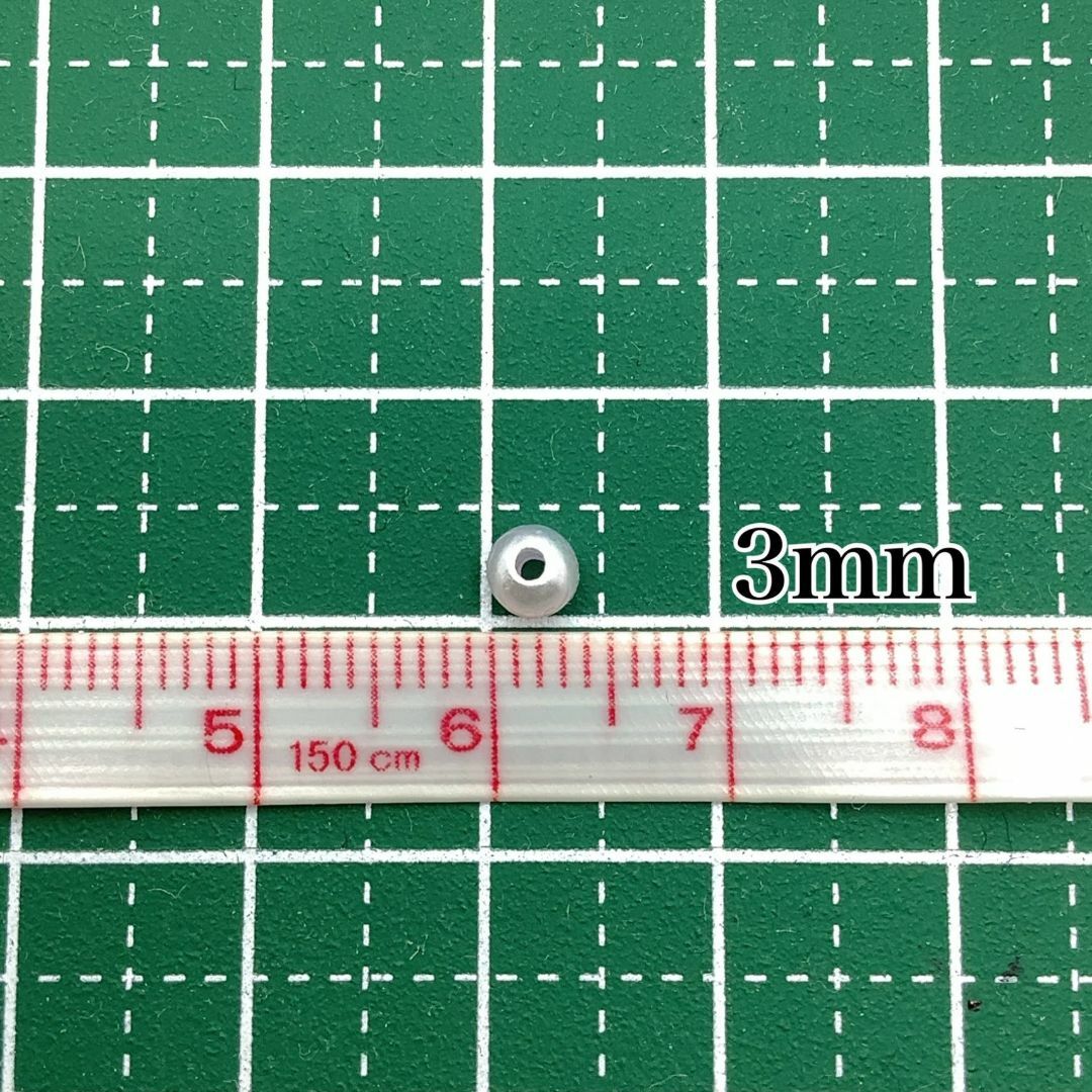 【R2274】パールビーズ　穴あり　ゆめかわ色　3mm　500個 ハンドメイドの素材/材料(各種パーツ)の商品写真