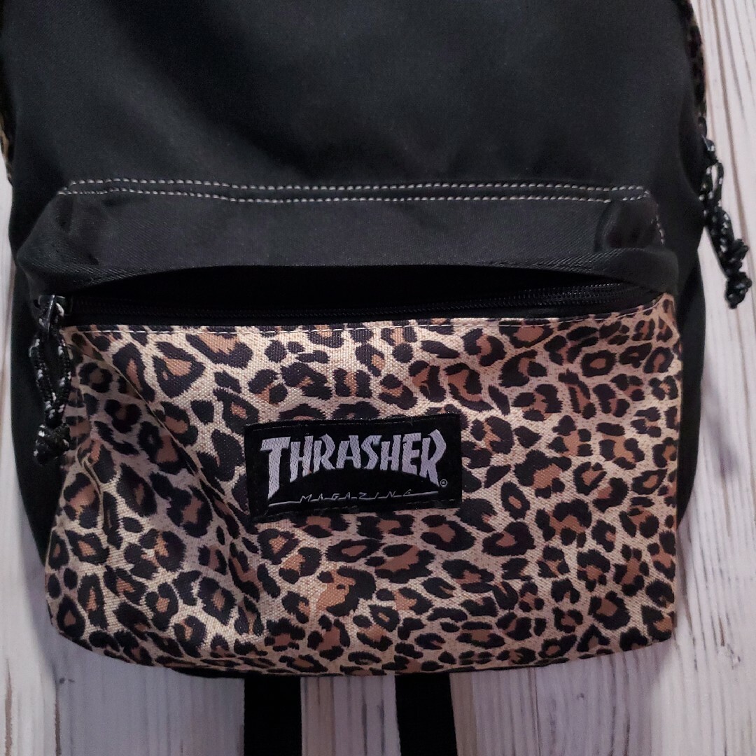 THRASHER(スラッシャー)のTHRASHER スラッシャー ヒョウ柄 リュクサック スケーター バッグ メンズのバッグ(バッグパック/リュック)の商品写真