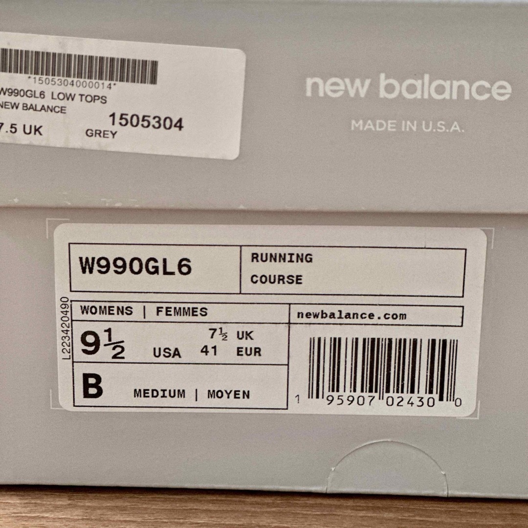 New Balance(ニューバランス)のニューバランス ウィメンズ W990GL6 990V6 26.5cm レディースの靴/シューズ(スニーカー)の商品写真