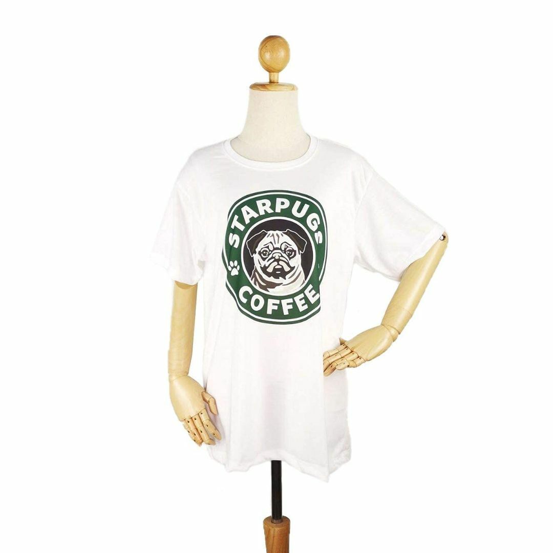 【色: ホワイト】tシャツ メンズ 半袖 シャツ おもしろtシャツ 犬 レディー その他のその他(その他)の商品写真