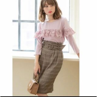 トッコクローゼット(TOCCO closet)のtocco closet トッコクローゼット　チェック　スカート(ひざ丈スカート)