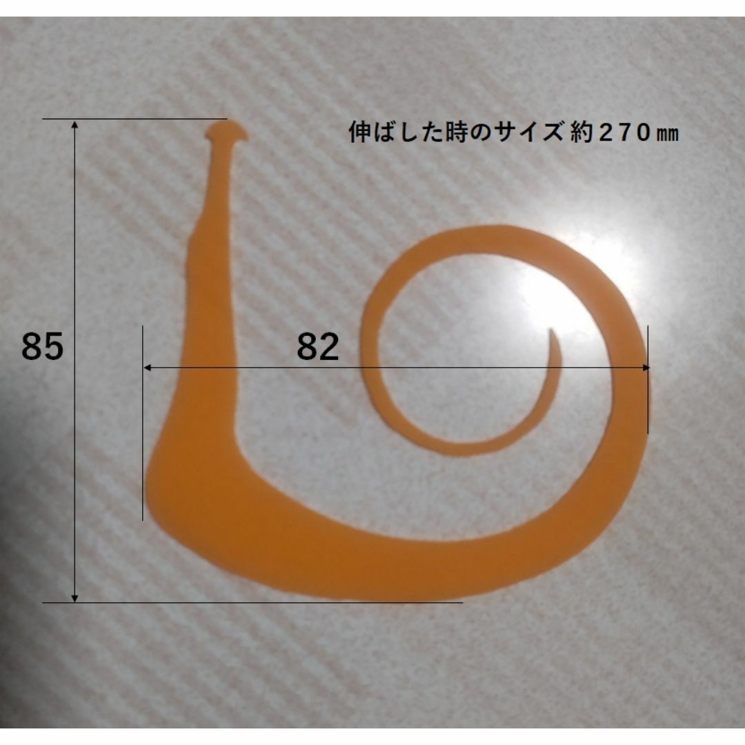 (T046) 鯛ラバ 極厚ネクタイ Ｒ０４０５（バロン）オレンジ 普通郵便 スポーツ/アウトドアのフィッシング(ルアー用品)の商品写真