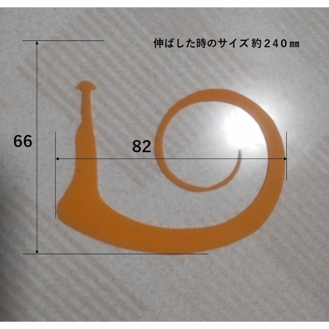 (T046) 鯛ラバ 極厚ネクタイ Ｒ０４０５（バロン）オレンジ 普通郵便 スポーツ/アウトドアのフィッシング(ルアー用品)の商品写真