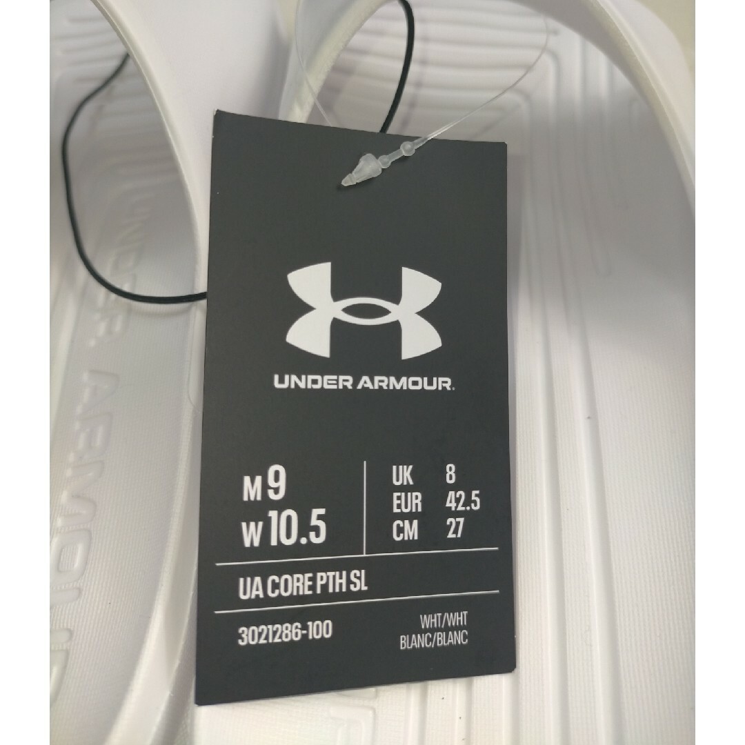 UNDER ARMOUR(アンダーアーマー)のアンダーアーマー サンダル 27cm ホワイト シャワーサンダル UA メンズの靴/シューズ(サンダル)の商品写真