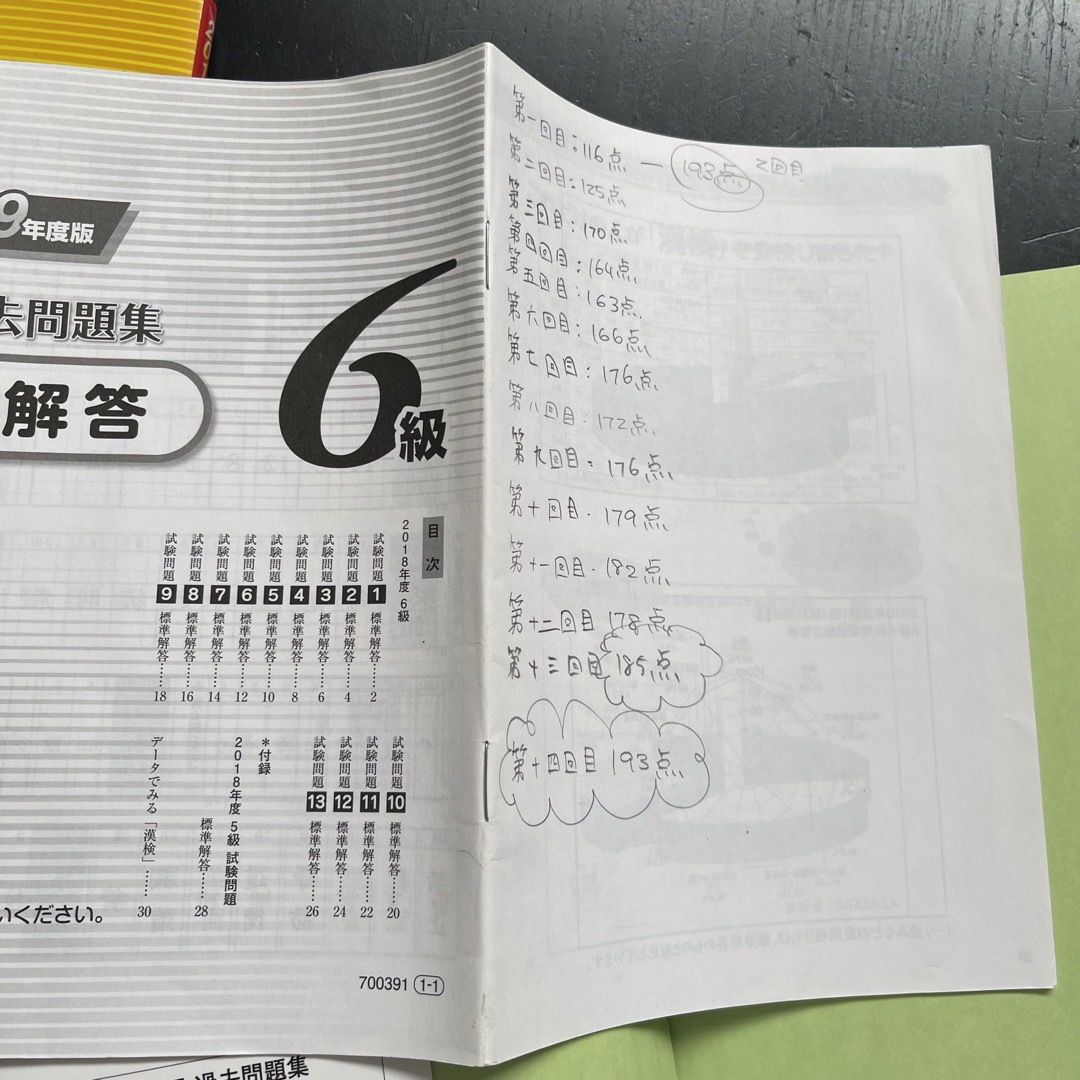 漢検過去問題集６級 エンタメ/ホビーの本(資格/検定)の商品写真