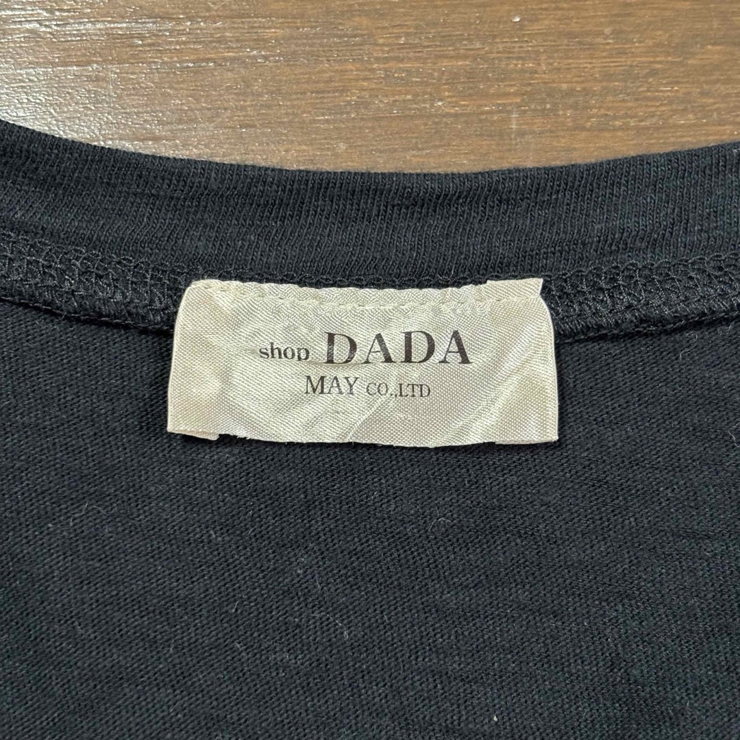 shop DADA ダダ❗️レディース　ブラウス　ノースリーブ　春夏　ブラックＬ レディースのトップス(シャツ/ブラウス(半袖/袖なし))の商品写真