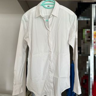 ユニクロ(UNIQLO)のユニクロ　スーピマコットンスキッパーシャツ(シャツ/ブラウス(長袖/七分))