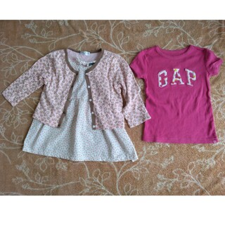 ベビーギャップ(babyGAP)の女児服3点セット　サイズ95(Tシャツ/カットソー)