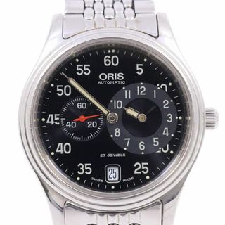 ORIS - オリス レギュレーター クラシック 自動巻き メンズ 腕時計 黒文字盤 純正SSベルト 7473