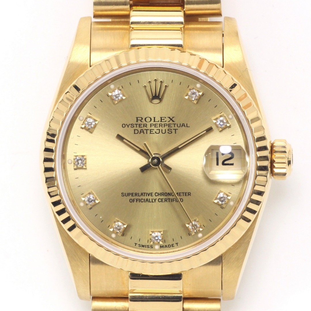 ROLEX(ロレックス)の$$ ROLEX ロレックス デイトジャスト K18 10pダイヤ 自動巻き 腕時計 ボーイズ 68278G メンズの時計(腕時計(アナログ))の商品写真