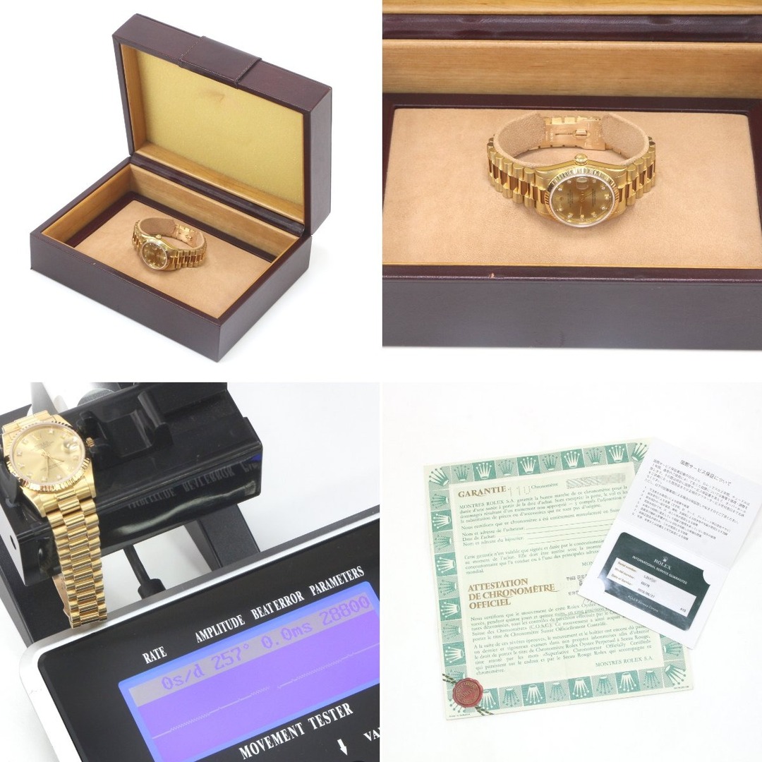 ROLEX(ロレックス)の$$ ROLEX ロレックス デイトジャスト K18 10pダイヤ 自動巻き 腕時計 ボーイズ 68278G メンズの時計(腕時計(アナログ))の商品写真