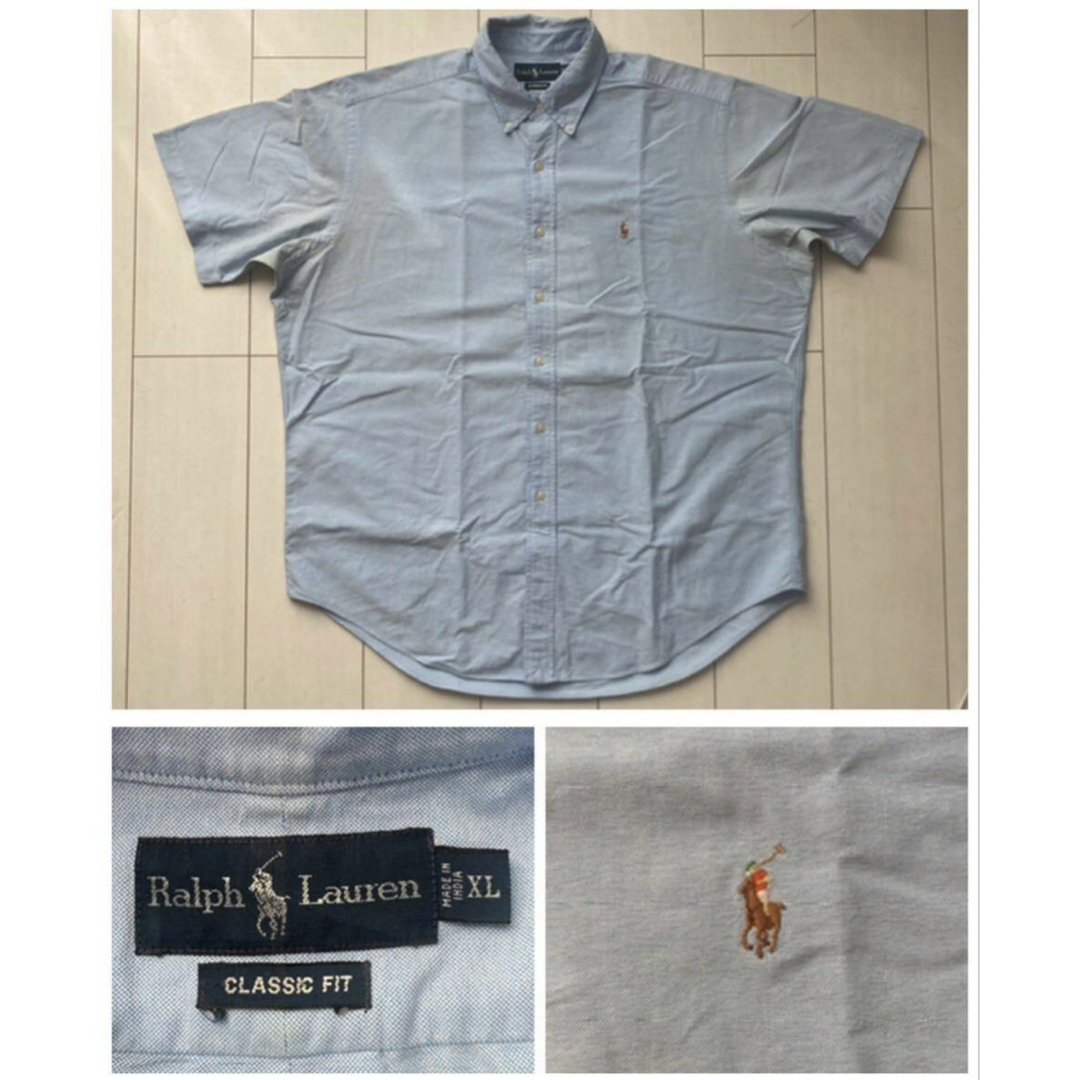 POLO RALPH LAUREN(ポロラルフローレン)の90s ralph lauren ラルフローレン POLO 半袖 シャツ XXL メンズのトップス(シャツ)の商品写真