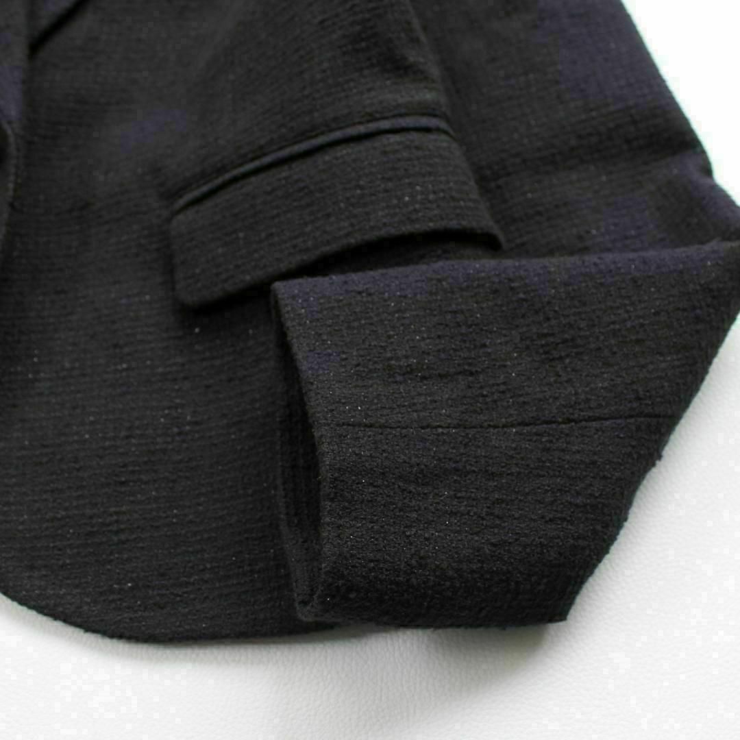 NATURAL BEAUTY BASIC(ナチュラルビューティーベーシック)のナチュラルビューティーベーシック　ラメ　ツイード　スーツ　セットアップ　　紺　L レディースのフォーマル/ドレス(スーツ)の商品写真