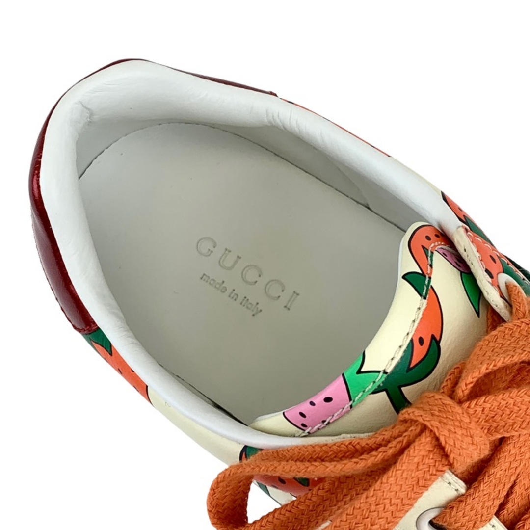 Gucci(グッチ)のグッチ GUCCI エース スニーカー 靴 シューズ レザー マルチカラー 未使用 イチゴ ロゴ レディースの靴/シューズ(スニーカー)の商品写真