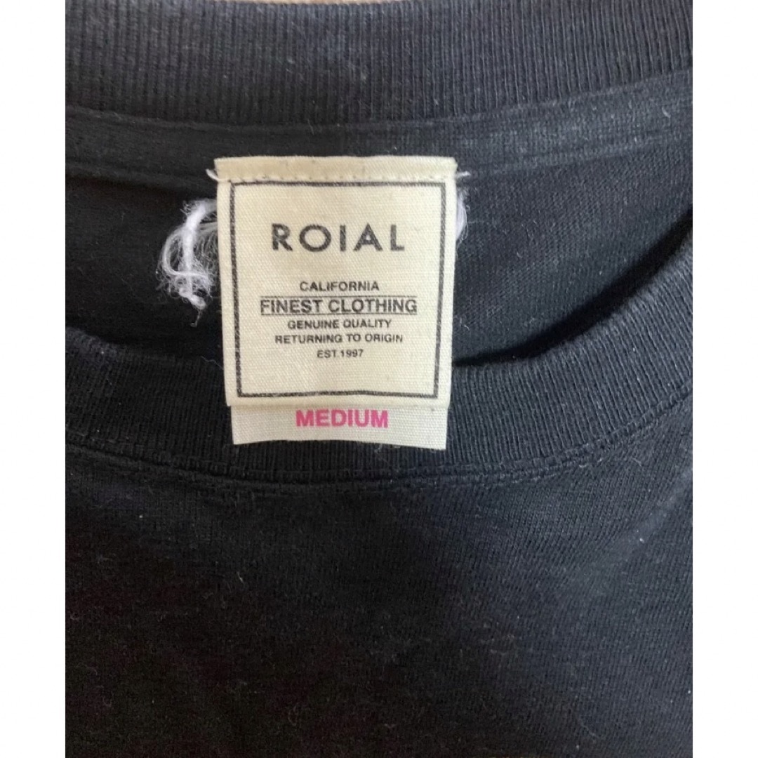 roial(ロイヤル)のロイヤル　ロンT　長袖Tシャツ　Mサイズ　ブラック レディースのトップス(Tシャツ(長袖/七分))の商品写真