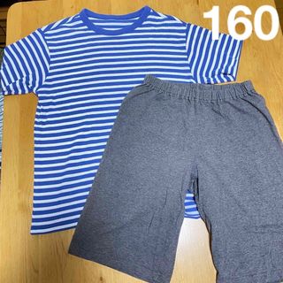 ユニクロ(UNIQLO)のユニクロ　UNIQLO キッズ160㎝　半袖ドライパジャマ(パジャマ)